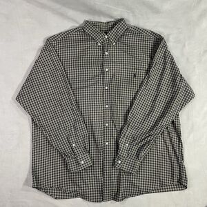 Ralph Lauren Long Sleeve Shirt Mens XXL Check Plaid Button Down Classic Fit